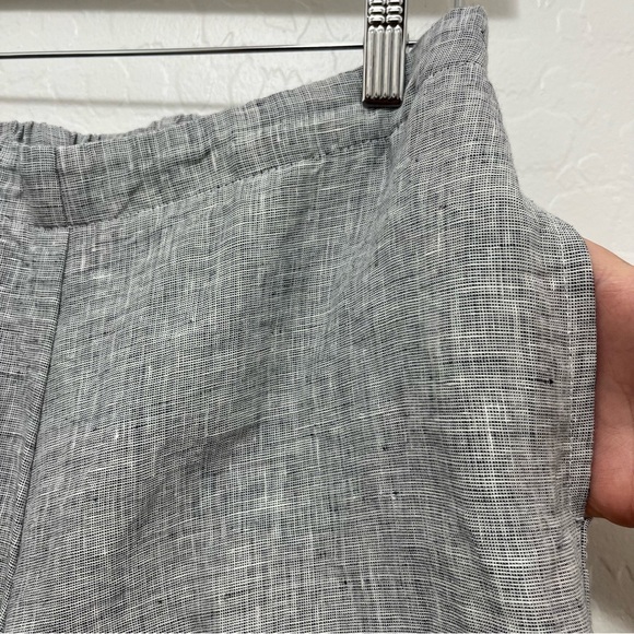 Goddess Gear Cropped Wide Leg Organic Linen Pants Size Small - Picture 3 of 10